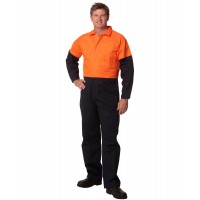 SW205 MEN'S TWO TONE COVERALL-Stout