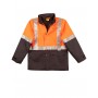 SW28A HI-VIS TWO TONE RAIN PROOF JACKET WITH QUILT LINING