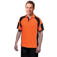 SW61 Men's Hi-Vis Cooldry Contrast Polo with Sleeve Panels